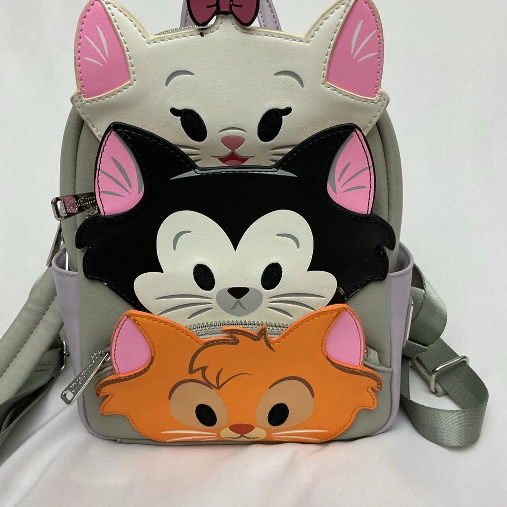 Disney  Cats Loungefly  Marie Figaro Oliver Loungefly MINI Backpack SEE PHOTOS